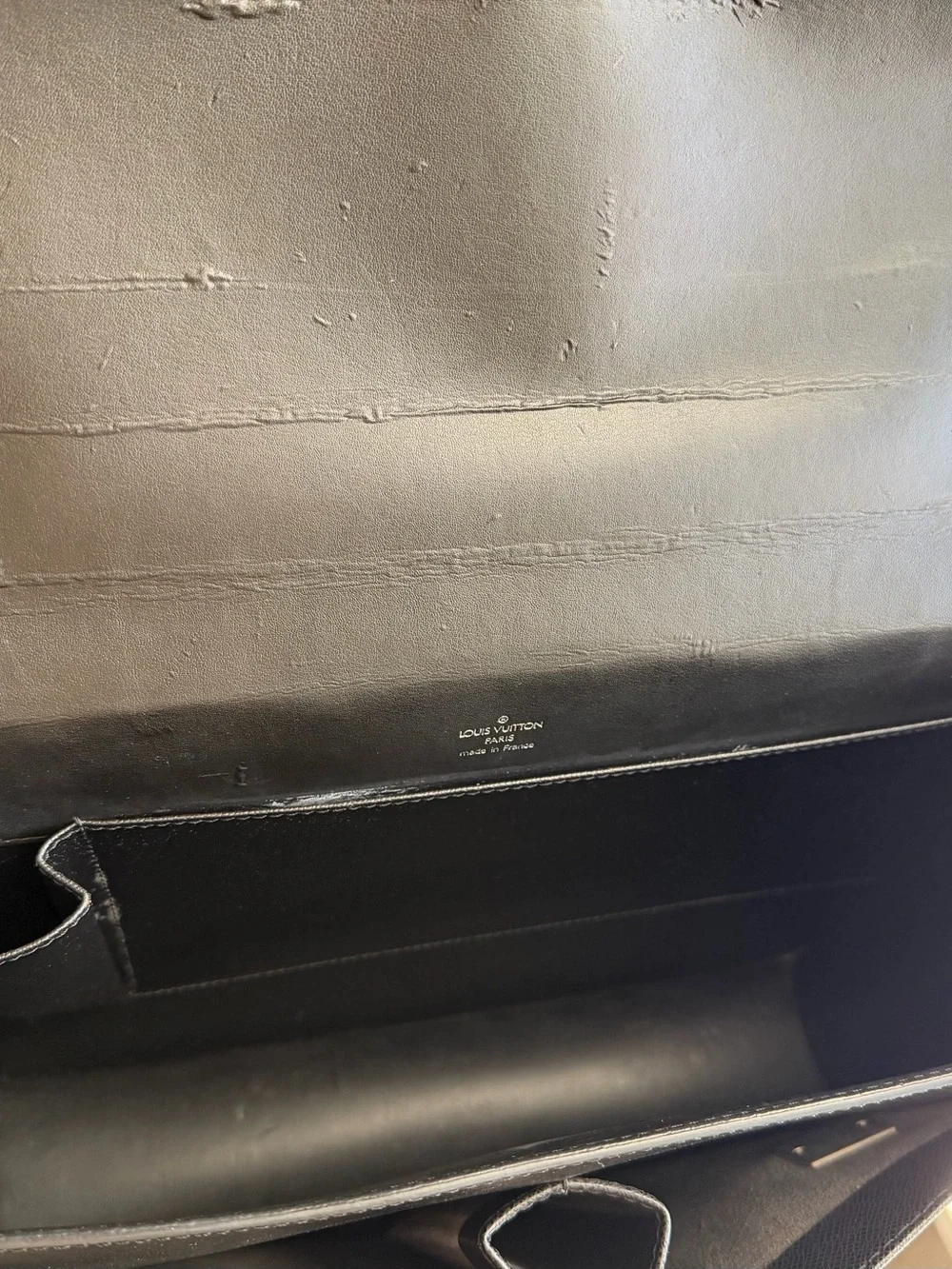 Louis Vuitton Vintage Black Taiga Leather Briefcase